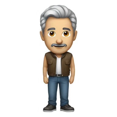 A 50 years old male graphic designer sticker