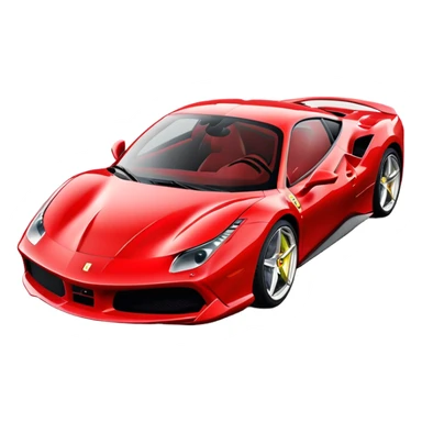 Ferrari 488 GTB - Ferrari (Model Year: 2020) (Iconic colour: Red) sticker