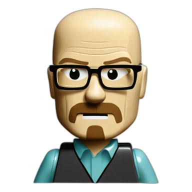 Walter white in lego sticker