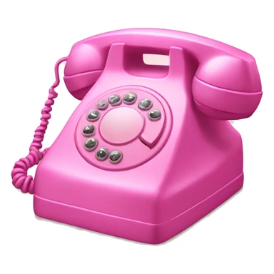 90’s pink telephone  sticker