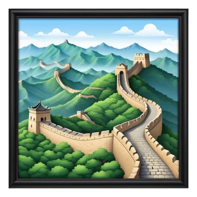 great wall of china sticker