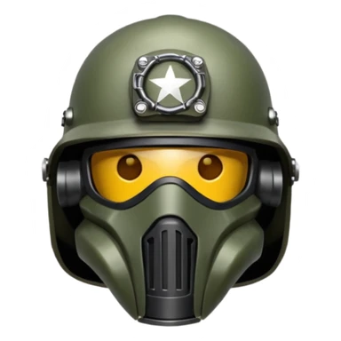 Make a helmet that's used in war sticker