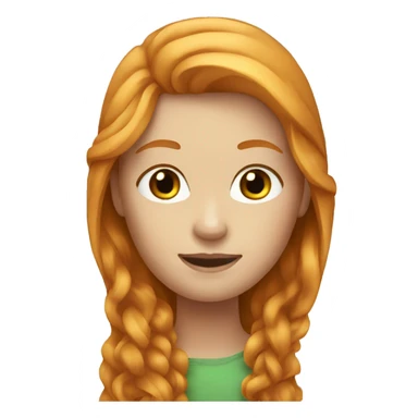 ginger and blonde girls long hair sticker