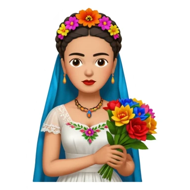Frida Kahlo wedding sticker