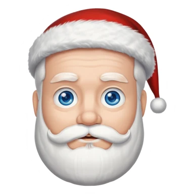 Santa with blue eyes  sticker