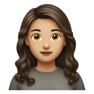 Brunette wirh frekles sticker