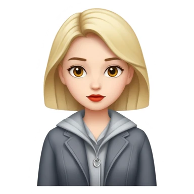 A girl in stylish clothes sticker