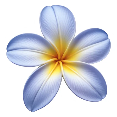 pale periwinkle Plumeria  sticker