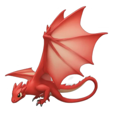 red Drangonair the pokemon sticker