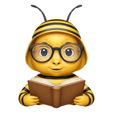 bee with professor sticker