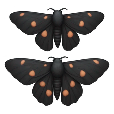 Black moth  sticker