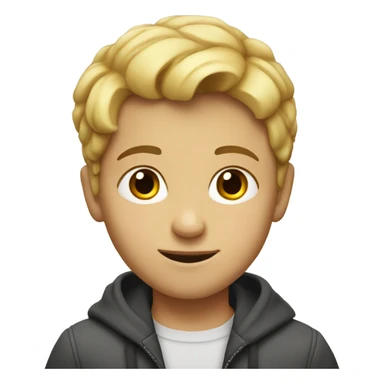 spanish boy with blond hear sticker