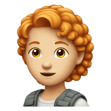 Cute ginger girl sticker