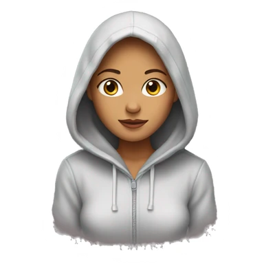 sophie wearing a hoodie sticker