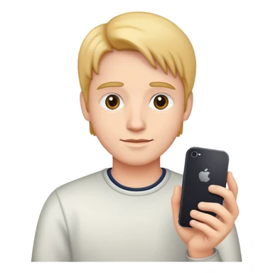 person holding an iphone sticker