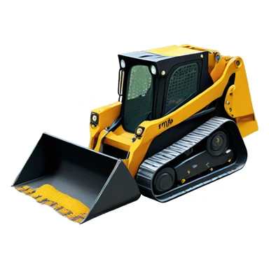 Skid steer with tracks sticker