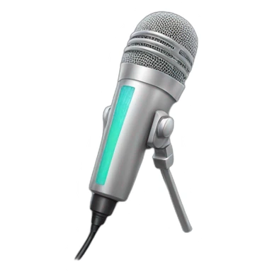 Microfon with shine sticker