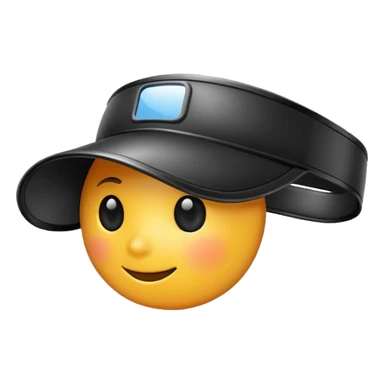 Sun Visors, black visor. sticker