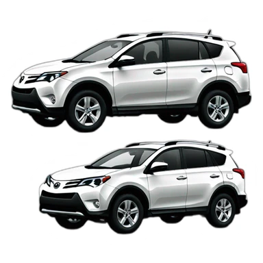 white toyota rav4 2014 sticker