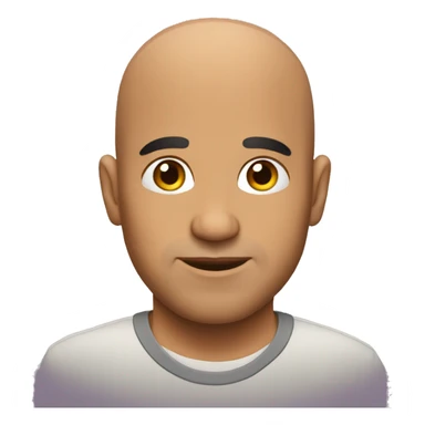 Bald Latino man sticker