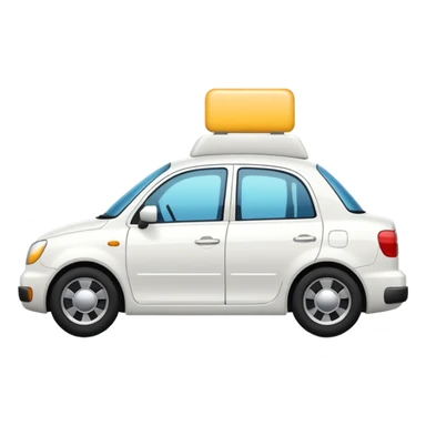 Auto blanco yendo al cine sticker