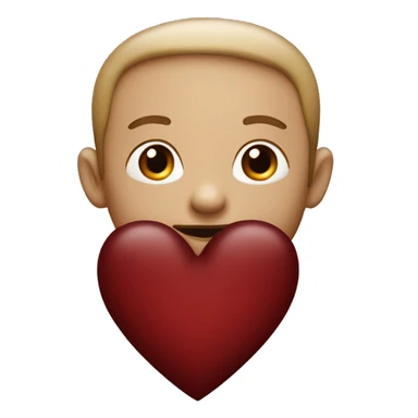 dark red heart ￼ sticker