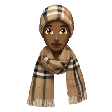 Burberry scarf sticker