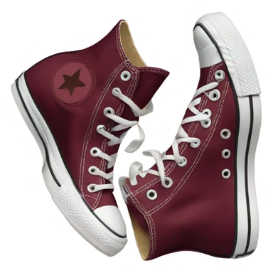 Burgundy Converse  sticker