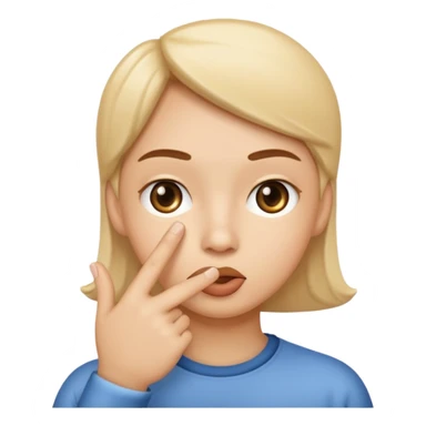 shushing finger sticker