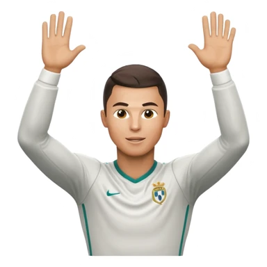 Cristiano Ronaldo doing his famous Siuu celebration sticker