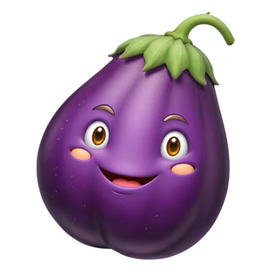 Je veux un hérisson sous forme de aubergine  sticker
