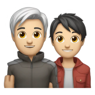 Inoxtag et Michou sticker