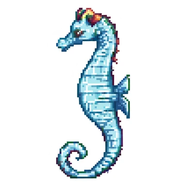 A seahorse sticker