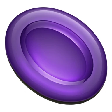 Amethyst oval-shaped worrystone sticker