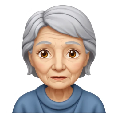 old woman sticker