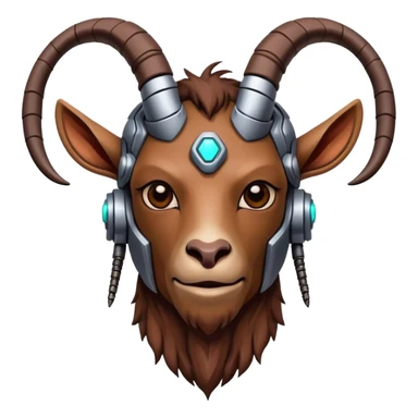 Cybernetic Goat(Ram) man sticker