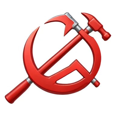 Hammer and sickle sticker