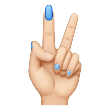 I want a blue middle finger sticker