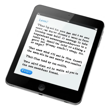 only written text on tablet sticker