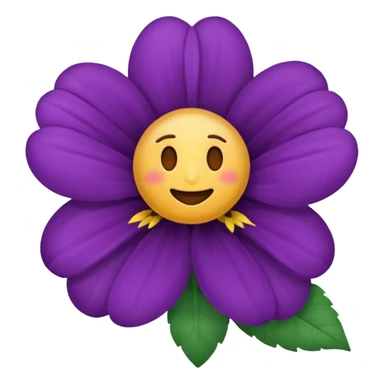 um emoji de cardo a flor sticker