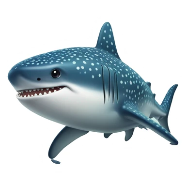 Whale shark happy sticker