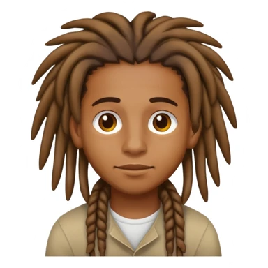 Brownskin boy with dreads sticker