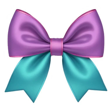 cute bow, simple and colorful sticker