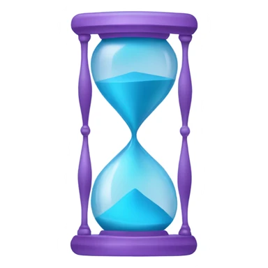 light blue and light purple hourglass sticker