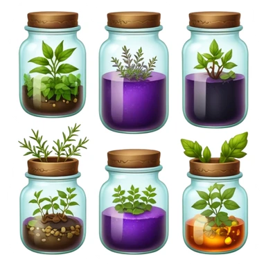 Witchy spell jars sticker