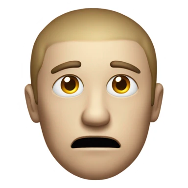 Confused face with loading sticker