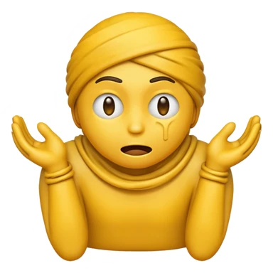 emoji strangling itself with its own hands sticker