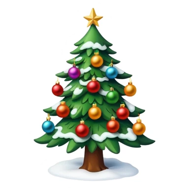 Christmas tree snoe sticker
