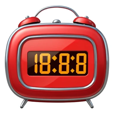  despertador rojo sticker