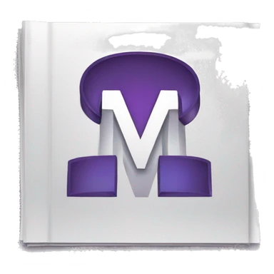 magazine letter m and e sticker